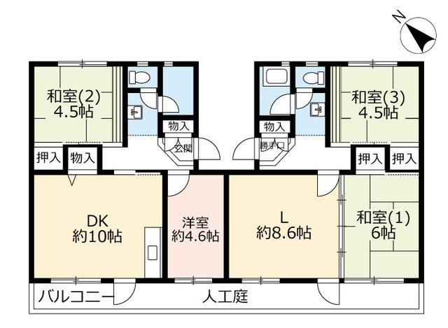 ＵＲ泉南一丘の間取り