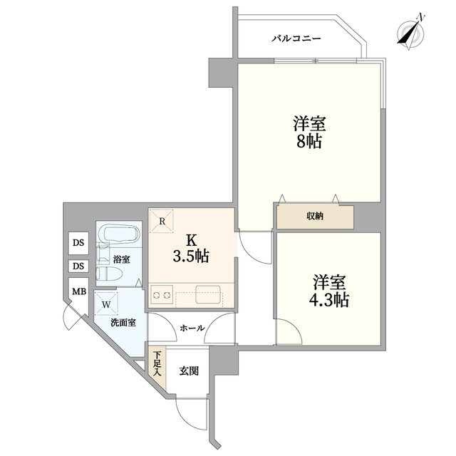 チュリス氷川坂の間取り