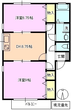 ハイカムール篠ノ井の間取り