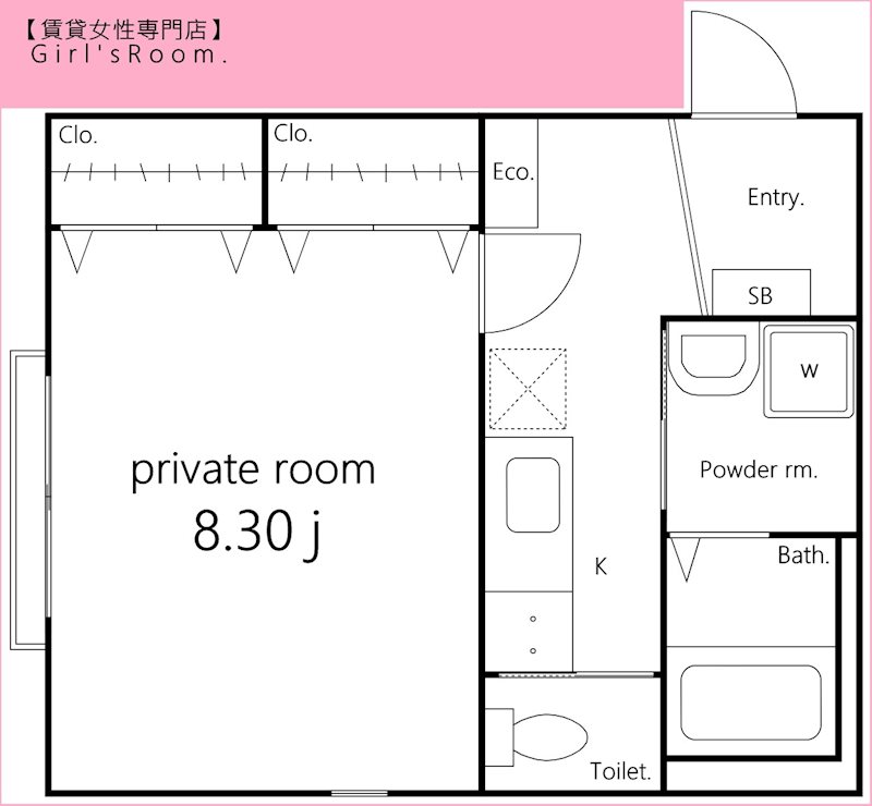 【足立区島根のアパートの間取り】