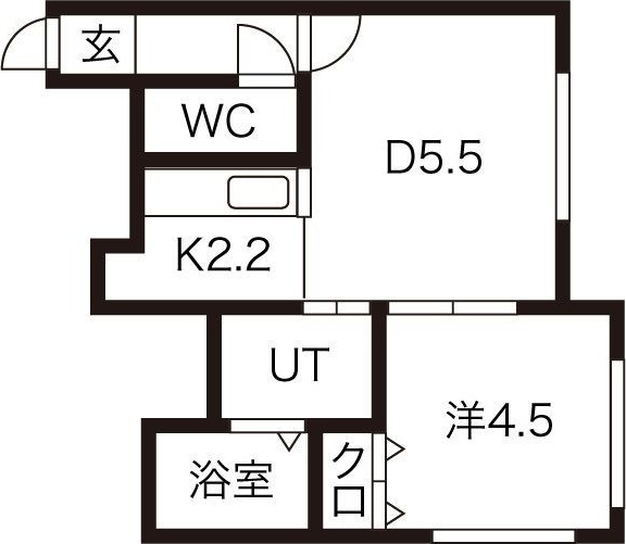 ビューハイツ白石の間取り