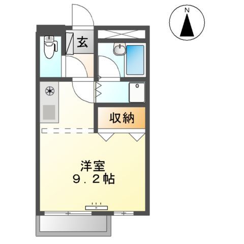 春日井市東神明町のマンションの間取り