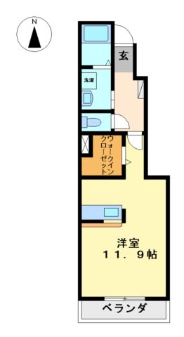 エスポワール稲葉の間取り