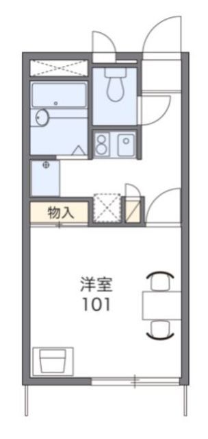 三郷市彦倉のアパートの間取り