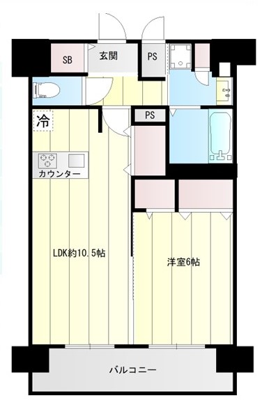 プレサンス天満橋アンジェの間取り