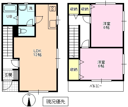 ツーストーリの間取り