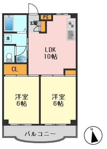 アメニティビラの間取り