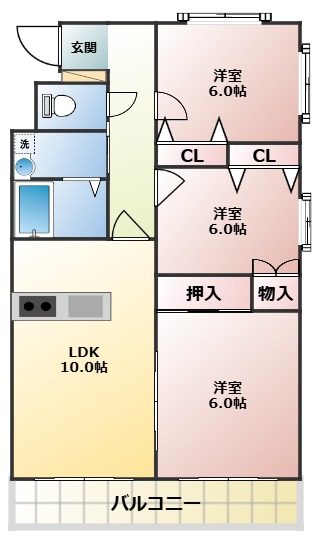 アグライアマンションの間取り