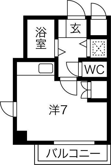 神戸市東灘区本山中町のマンションの間取り