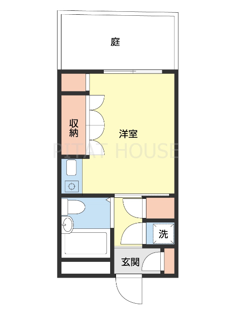 和歌山市新堀東のマンションの間取り