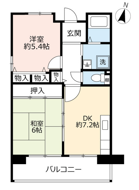 ＵＲ香里ヶ丘けやき東街の間取り