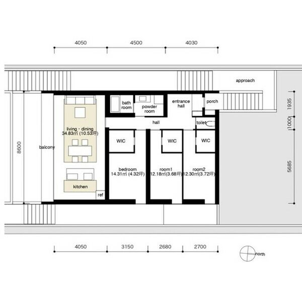 【HARVEY RESIDENCE日和の間取り】