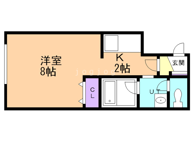 札幌市豊平区平岸三条のアパートの間取り