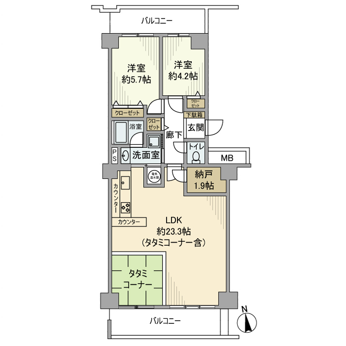 シーアイハイツ和光C号棟の間取り