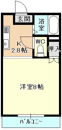 ウエスト向陽の間取り