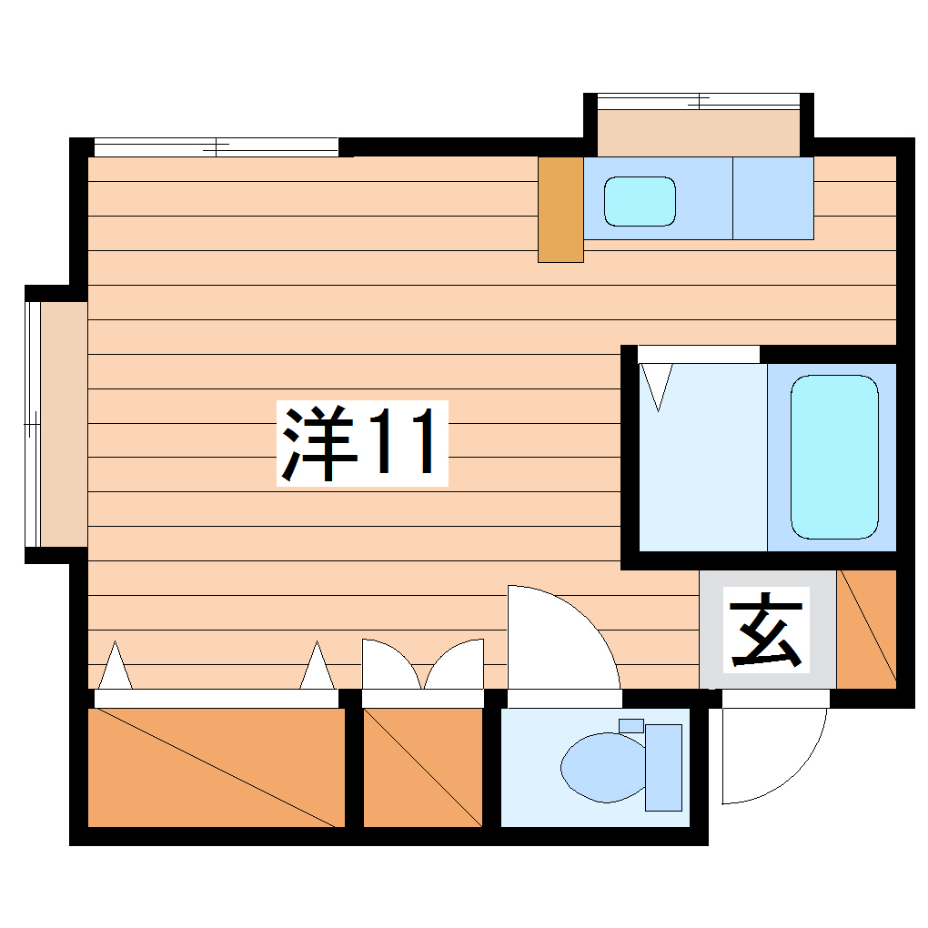 ハイツメルクールの間取り