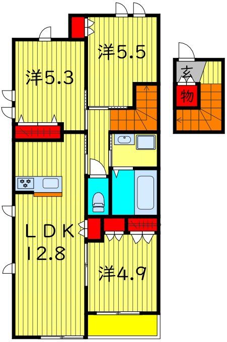 （仮称）日暮3丁目メゾン南棟の間取り