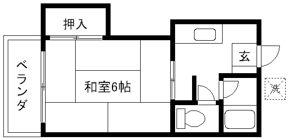 ハイツ錦の間取り