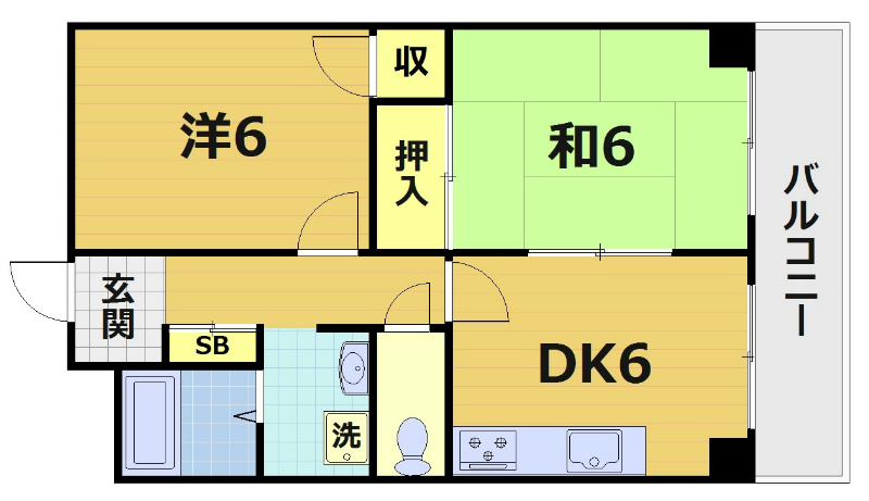 グリーンベルI号館の間取り