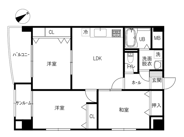 ロイヤルコート２の間取り