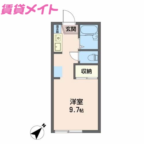 三重郡朝日町大字縄生のアパートの間取り