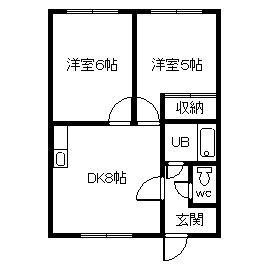 イナヤマコーポラスの間取り
