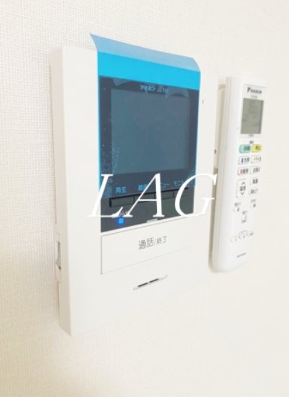 セキュリティ　モニター付きインターフォンです。
