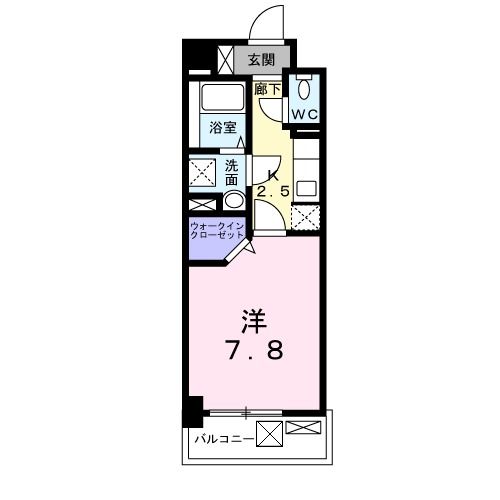 北九州市戸畑区一枝のマンションの間取り