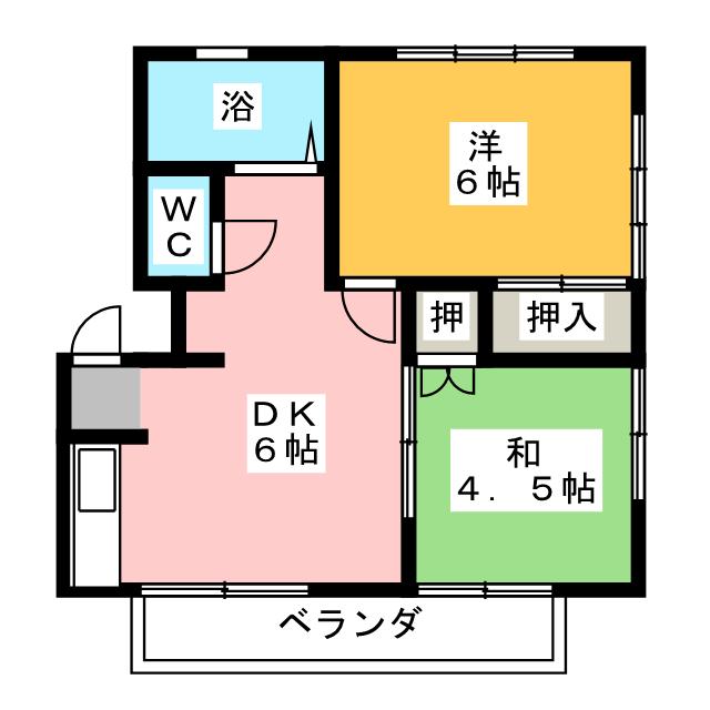 小出ハイツＡの間取り