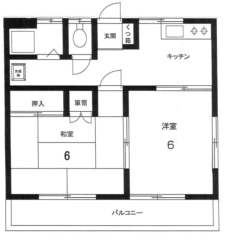 コーポ壱番館の間取り