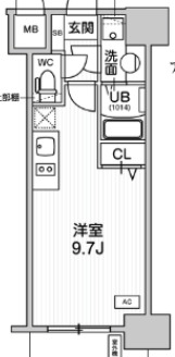 アプリーレ神戸元町の間取り