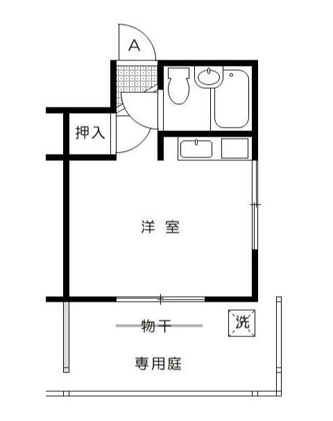 姫路市飾磨区英賀春日町のアパートの間取り