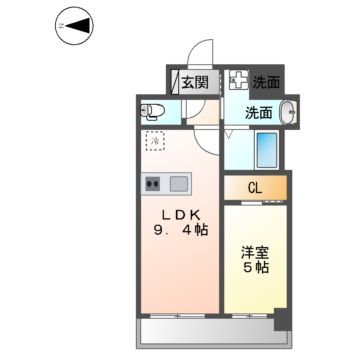 プレサンス太閤通ファシールの間取り