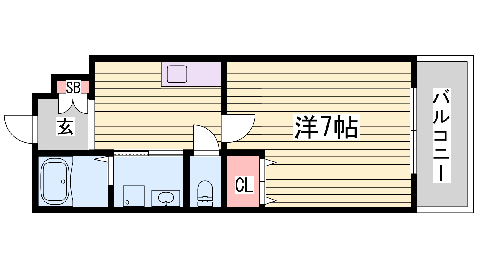 インタービレッジ船丘の間取り