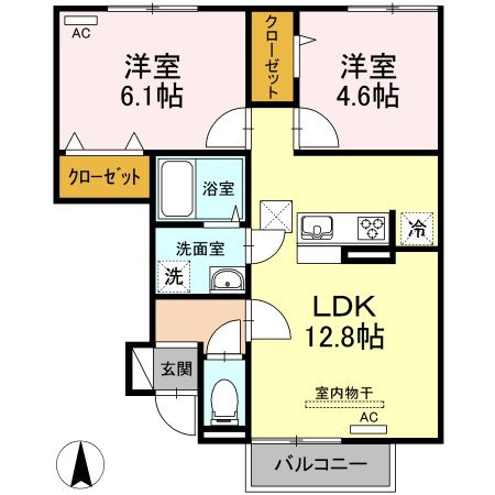 ＡーＴａｃ　ｇａｒｄｅｎの間取り