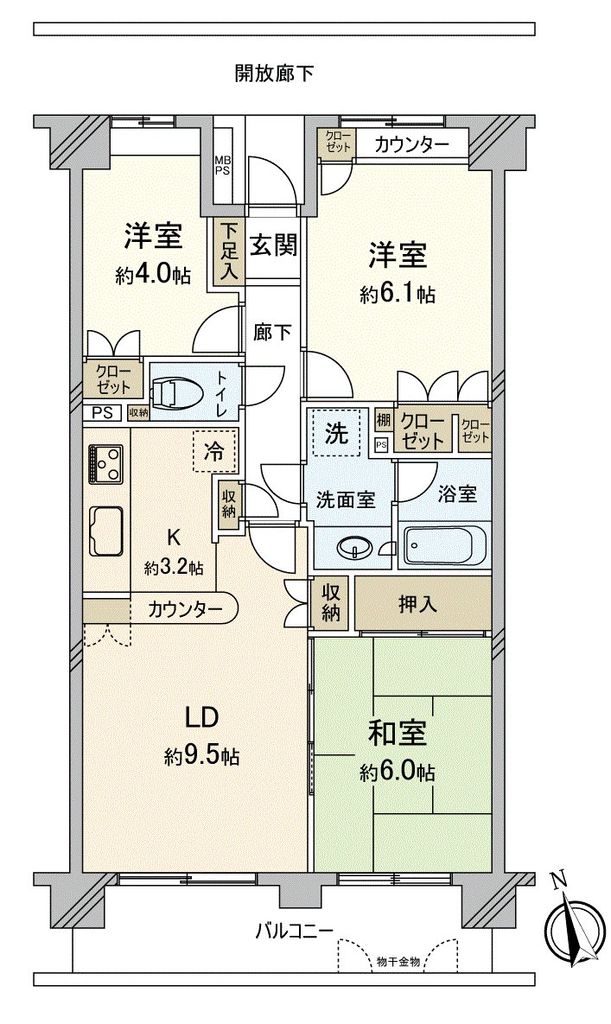 志木パーク・ホームズの間取り