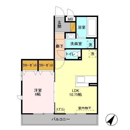 入間郡三芳町大字藤久保のアパートの間取り