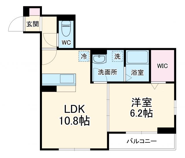 【藤沢市本鵠沼のアパートの間取り】