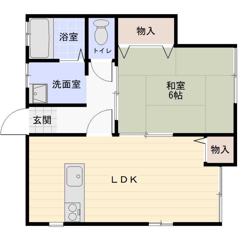 グランパレス本町2号館の間取り