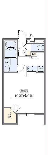 レオパレスラフォーレ風早Iの間取り