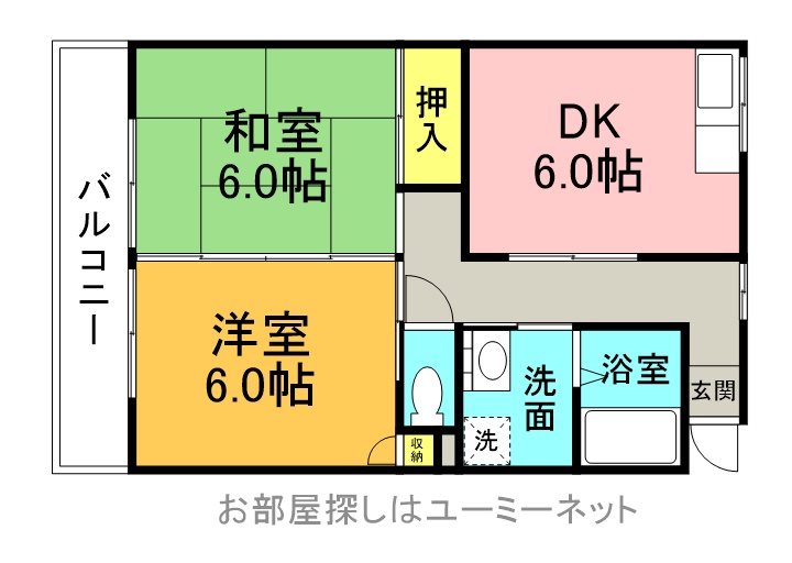 スカイパレスＴＡＢＡＴＡの間取り