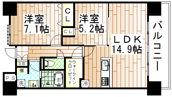 【ルーセント菅原の間取り】