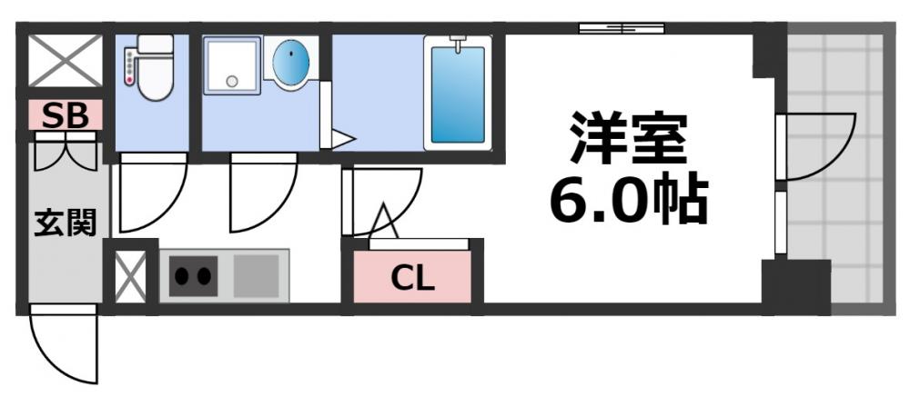 エスリードレジデンス大阪本町の間取り