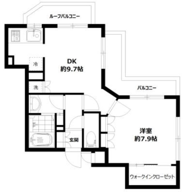 クレグラン自由が丘の間取り