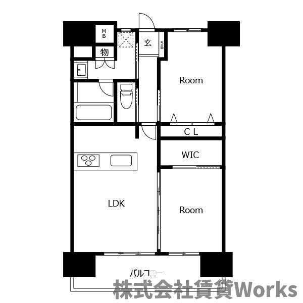 アルファステイツ新町の間取り