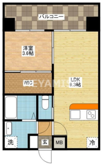 長崎市城栄町のマンションの間取り