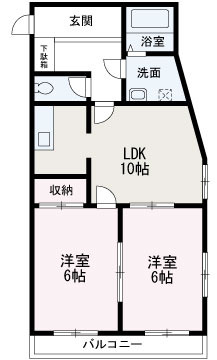 藤マンションの間取り