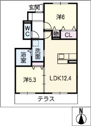 グラン　ソレイユの間取り