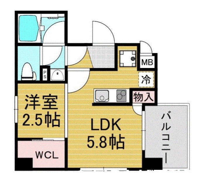 アルティザ大橋駅前の間取り