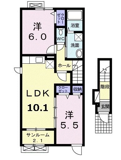 チェリー　ミル　Ｅの間取り